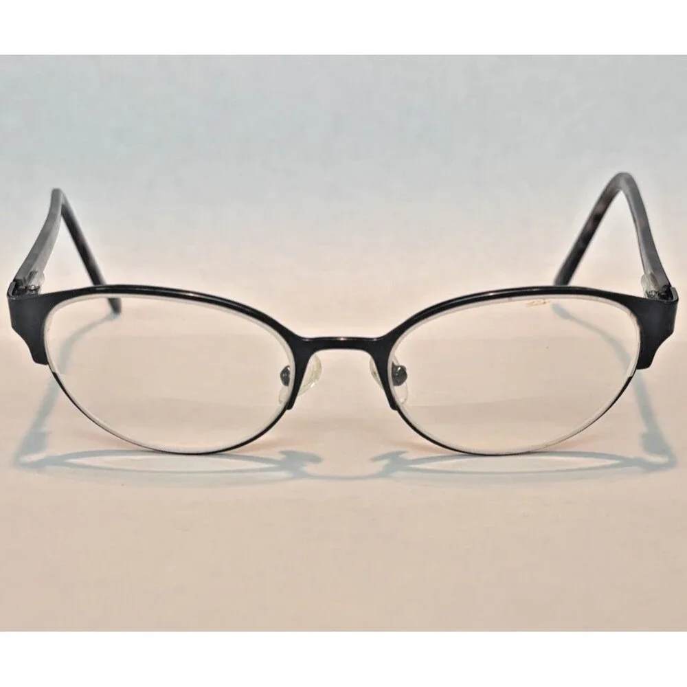 Juicy Couture JU135 Womens Optical Eyeglass Frames Blk Tortoise Designer Eyewear